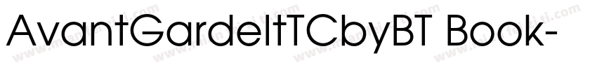 AvantGardeItTCbyBT Book字体转换